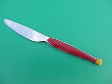 WMF Besteck Fantasia Cromargan Tafelmesser  Speisemesser Messer 22 cm rot gelb