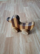 Tigerente auf Rädern Echtholz