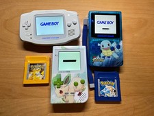 Gameboy Ips Advance Pocket Color Pokemon Gelb Blau bundle konvolut mod