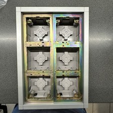 Siedle Vario Unter Putz Rahmen Einbau 6fach Silber mit Einbaurahmen