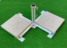 Platten Schirmständer STABIELO  Holly Beton 40 x 40 cm  für Stöcke bis 55 mm Ø -