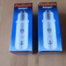   2  Radium  , Osram  Ralogen für Luceplan TITANIA Halogen  250 Watt e 27 matt  