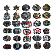 Gürtelschnalle Buckle für Wechselgürtel Biker Western Cowboy Line Dance Wikinger
