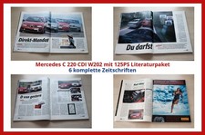 Mercedes C 220 CDI W202 mit 125PS Literaturpaket - 6 komplette Zeitschriften