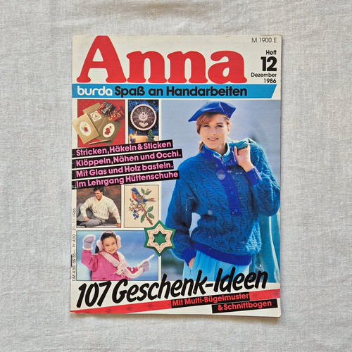 Burda anna dezember - dezember, 1986