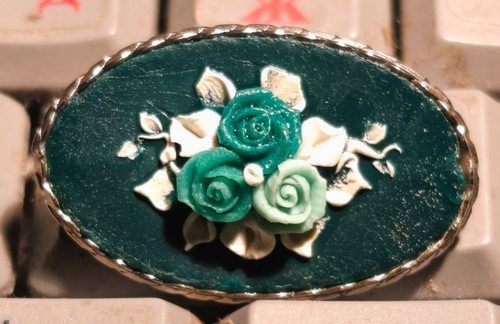 Antike kleine brosche rosen - kleine,