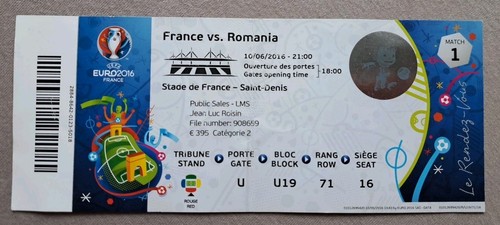 Sammler used ticket - sammler, uefa