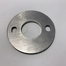 1x Ankerplatte, Ronde, Edelstahl, V2A, Ø 100 x 6  mm, Mitte: 42,5 mm (Z-A2)