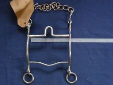 Antik ungewöhnlich elegant Western-Stil feste Wange portiert Bordstein Bit 5"