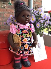 Künstlerpuppev.Rosemarie Müller ,Müller-Wichtel Anisa mit Originalzubehör und Ze