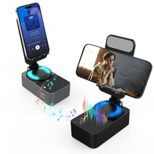 Telefonständer mit Bluetooth Lautsprecher und LED Licht, verstellbarer Halter