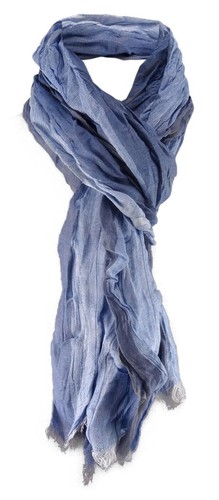 Raffschal blau gestreift - raffschal, in