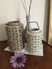 3er Set Design Windlicht  Vase