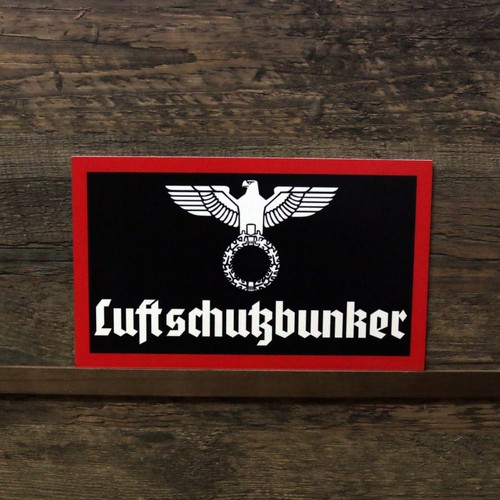 Schild luftschutzbunker - schild,