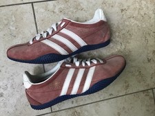 Adidas Titan Running Größe 38 Unisex Rot Vintage Leder