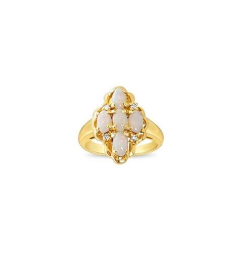 Opal cluster diamant - cluster,
