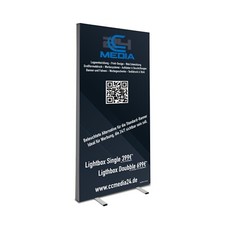 Lightbox Display Messebanner Beleuchtete Alternative für Standard Rollup Banner