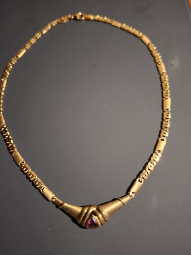 Elegantes vintage gold collier - vintage, gold-collier