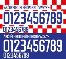 Name & Nummer Set Kroatien WM