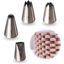 Spritztüllen Set Edelstahl 4