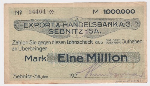 Million mark banknote - 1,