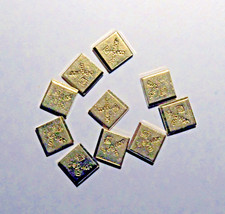 10 Goldbarren mit je 1 Gramm Degulor B Goldlegierung Firma Degussa