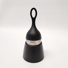 Teesieb, ADHOC Teeei mit Abtropfständer, schwarz - Edelstahl, Kunststoff 