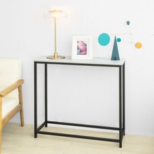 B-waren Konsolentisch mit Metallrahmen Flurtisch Sideboard FSB29-SCH-bwaren