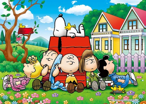 Puzzle peanuts snoopy - peanuts,