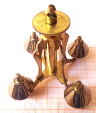 Altes gebrauchtes Pendel für Jahresuhr Drehpendeluhr Höhe 8,5 cm 214,6 Gramm