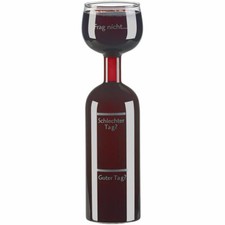 2in1 weinflasche und - und, xxl-glas