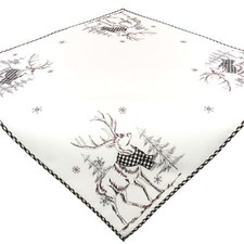 Tischdecke Weihnachten Weiß