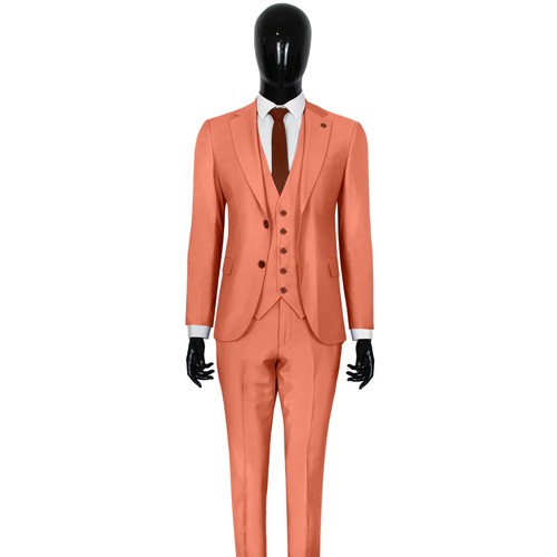 Slim fit herrenanzug mit weste - fit,