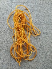 POLYAMID SEIL schwarz-10 mm SEIL  20 m Tau Flechtleine, orange, nicht benutzt