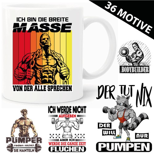 Tasse bodybuilding gym pumpen - tasse,