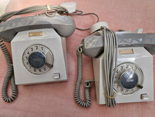 DDR Wählscheibentelefon RFT VEB Fernmeldewerk Nordhausen 2 Stück Typ 121-20111