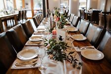 Chiffon Tischläufer Ivory