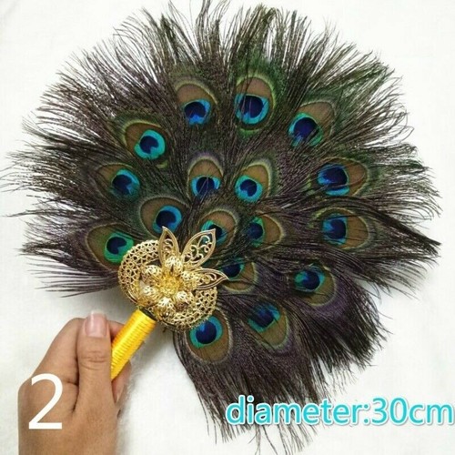 Pfau marabou feder handfächer - marabou,