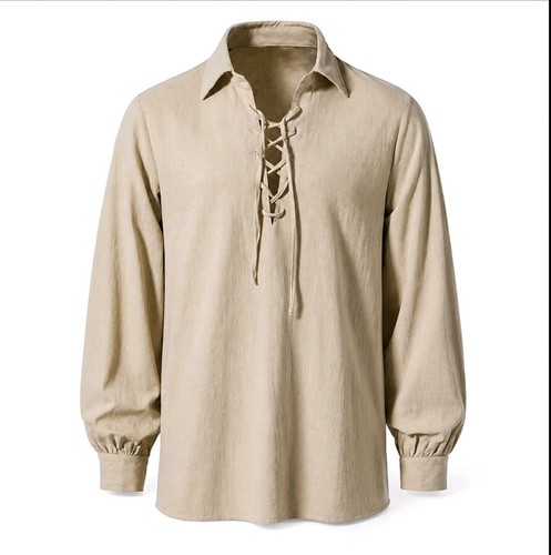 Mittelalter hemd beige - mittelalter,