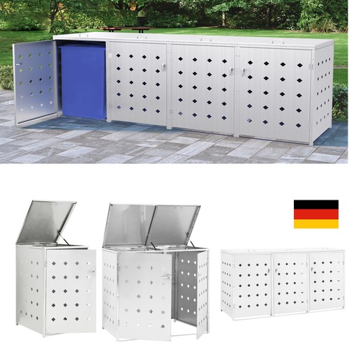 Mülltonnenbox 240l edelstahl - 240l,