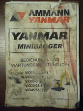 x 264 Yanmar Vio 25 30 45  Bedienungsanleitung Wartungsanleitung service manual