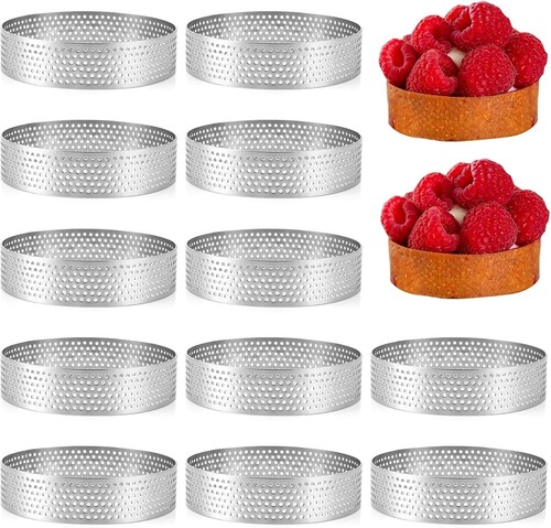 12x backringe edelstahl - backringe, 8cm