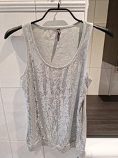 Pailletten Damen Glitzer Top