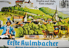 BRAUEREI-WERBESCHILD (BLECH) "ERSTE KULMBACHER ACTIEN-EXPORTBIER-BRAUEREI"