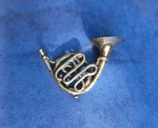Miniatur Flügelhorn Waldhorn 800er Silber Vitrinenobjekt