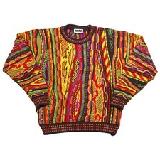 Vintage Pullover Retro Oversized Coogi Tundra 90er Gr L 90s Hiphop Sweater Bunt
