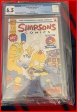 Simpsons Comic Nr.1-bewertet-CGC-6,5-deutsch-kein PSA-Gröning