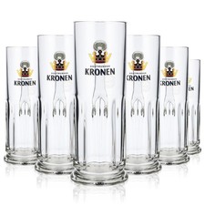 6x Dortmunder Kronen Bier Glas