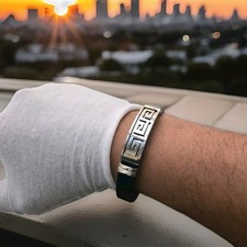 Herren Versace Stil Edelstahl