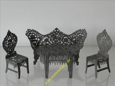 alte Sitzgruppe aus Zinn